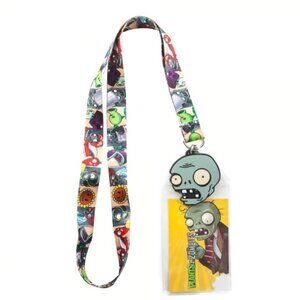 Plants vs Zombies Character Lanyard ID Badge Holder Keychain